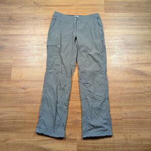 L.L. Bean Vista Trekking Pants Women Size 4 Gray Straight Leg Lined Hiking
